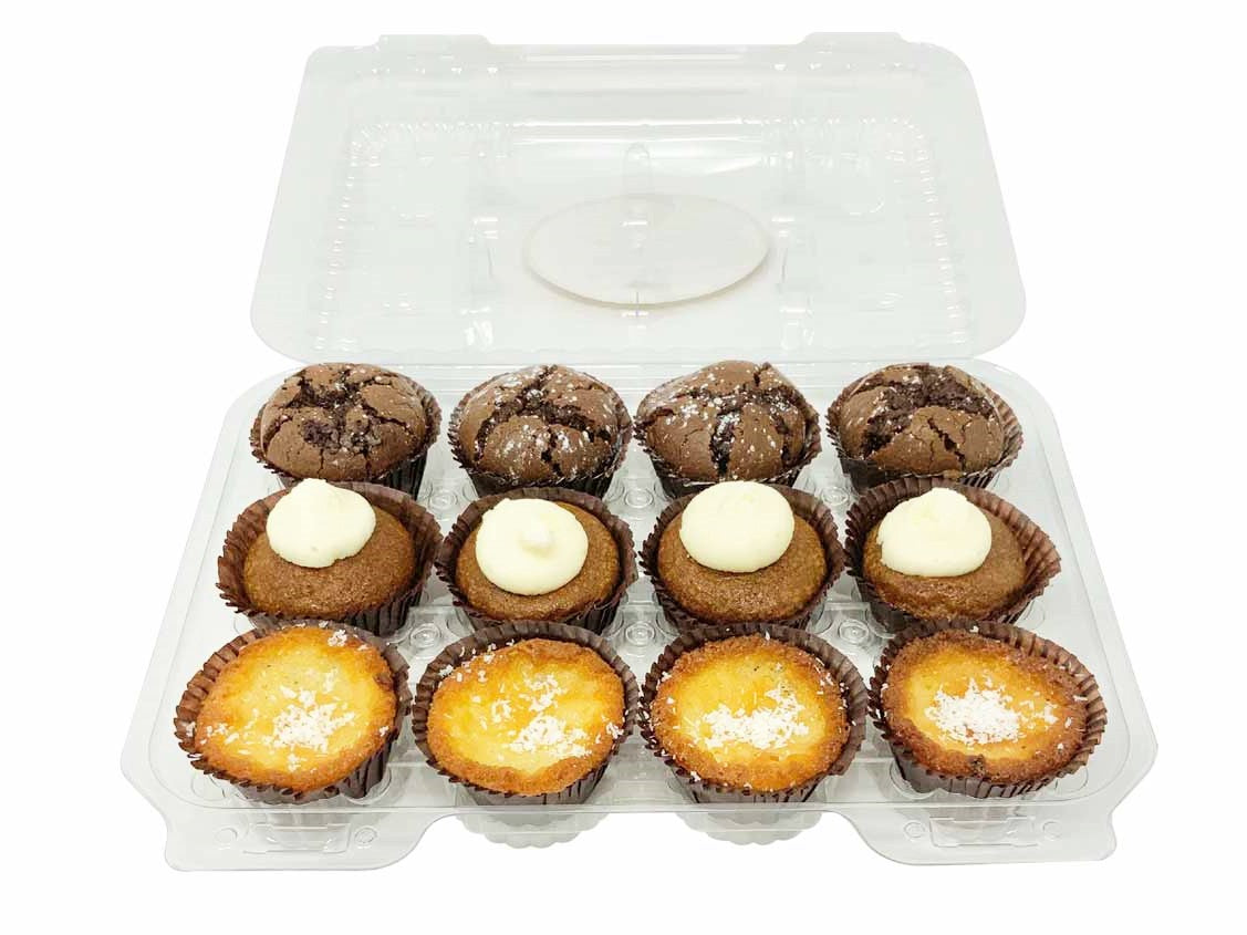 Torte Mini Bite 12-Pack - Rustic Orange, Pumpkin, Pure Chocolate