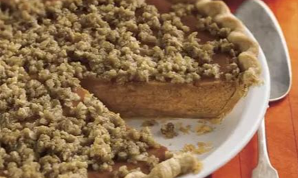 Pumpkin Pie with Gingersnap Cookie Crumble (Pick-up only)