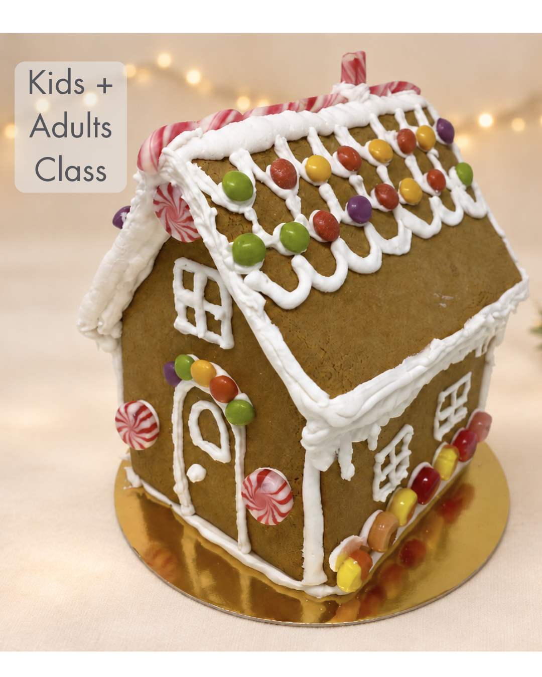 Flour Chylde Kitchen Series: Child + Adult Gingerbread House and Cookie Decorating (1 session)
