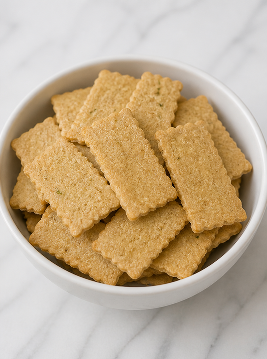 Mediterranean Sourdough Flatbread Crackers