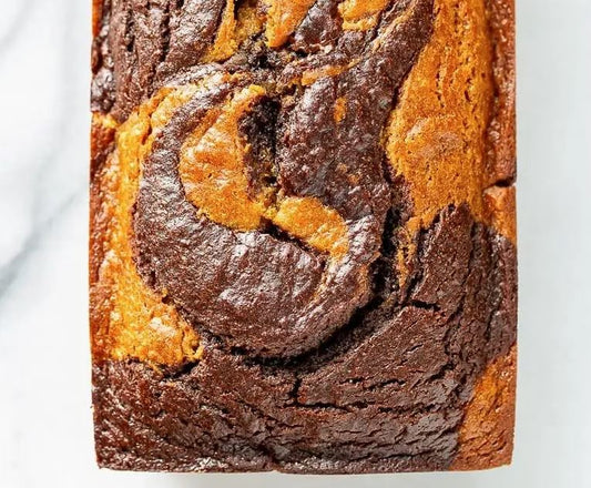 Marbled Pumpkin & Chocolate Loaf